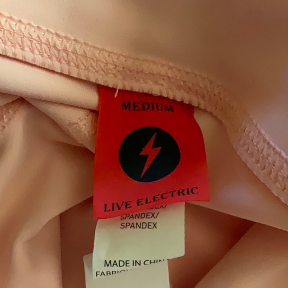 Electric Yoga Flare Leggings, Size M Color Pink - Picture 5 of 6